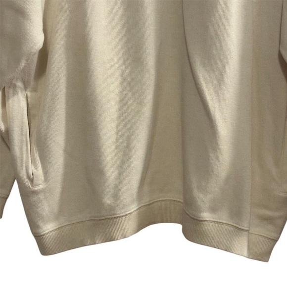 Ashworth Men's V-Neck Golf Pullover Sweater Beige Size L Side Pockets - Picture 7 of 14